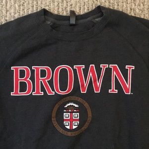 Brown crew neck